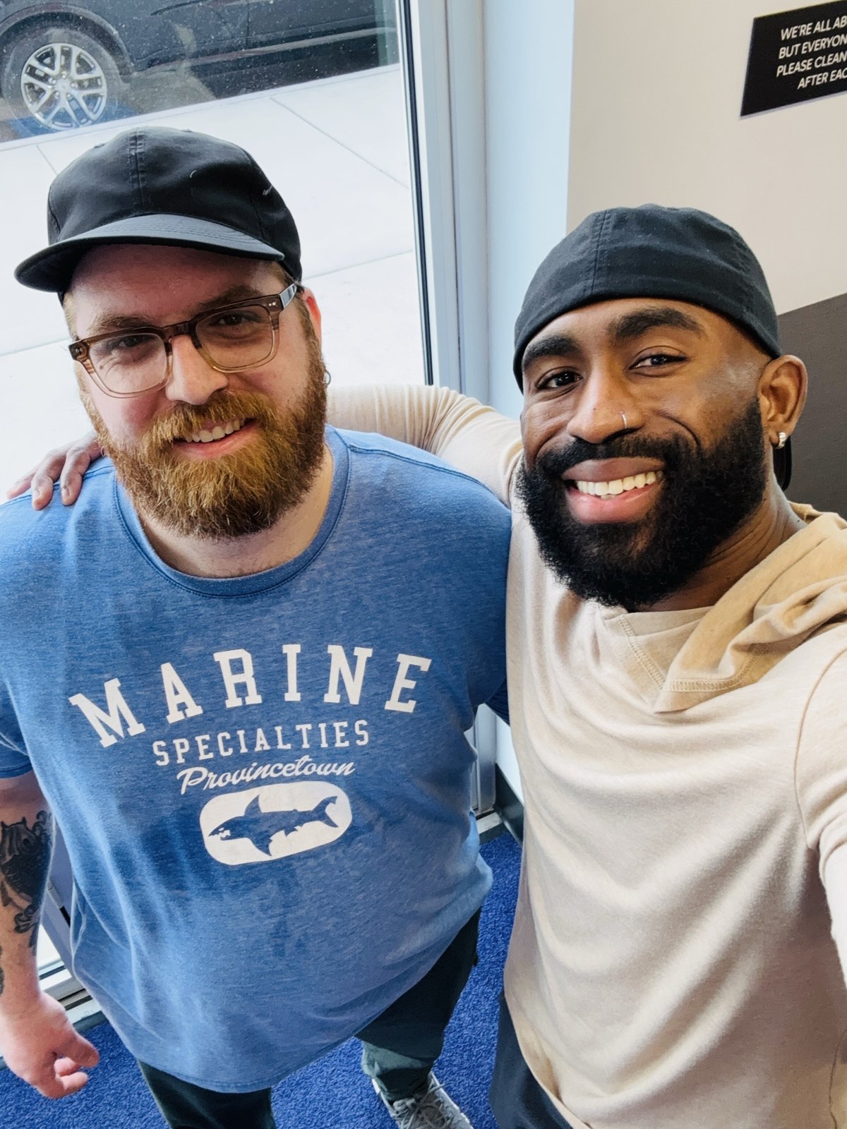 Coach Rashad with his client Jordan